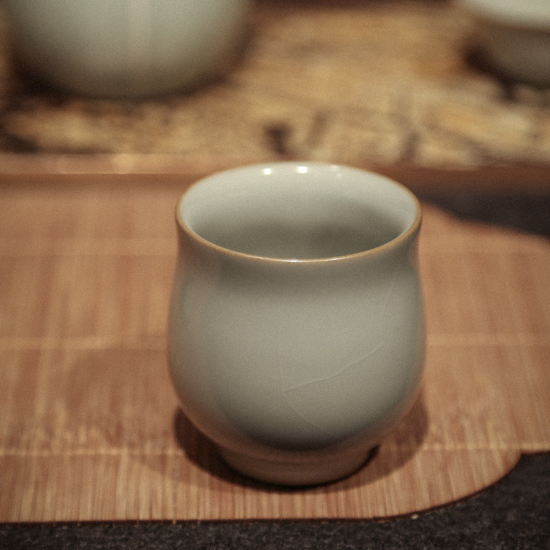 如器汝窑花骨杯景德镇汝瓷开片茶杯大号个人杯主人杯陶瓷功夫茶具,餐饮具,茶杯,淘宝优惠券,粉丝福利购,淘宝优惠卷