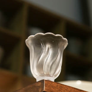 心缘堂花栈琉璃杯古法脱蜡工艺茶杯个人单杯玻璃杯品茗杯个人单杯