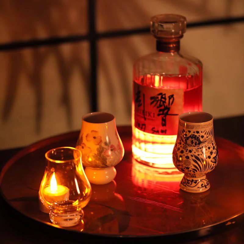 弥云斋蕃莲鱼藻纹mini凯恩杯