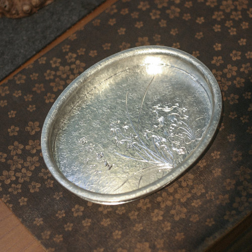 颜吉利复古纯锡壶承干泡盘建水