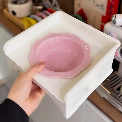 可拼接防外溅宠物碗架粮食盆水碗