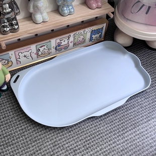 宠物餐盘防水防滑猫咪狗狗碗具大尺寸高盘沿防漏粮易打理餐垫托盘