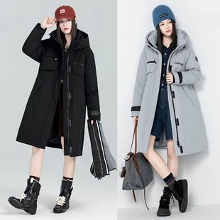 2025款女士长款活面脱卸羽绒服九成品S9779衣皮外壳翻新定制加工