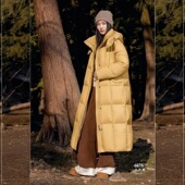 休闲中长款 2025新款 羽绒服半九成品F6878女士修身 衣壳皮翻新加工