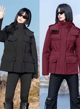 2024款女式活面脱卸款羽绒服九成品B28666半成品定制翻新加厚加工