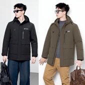 2025新款 李衣壳定制翻新加工 羽绒服男九成品F9981内胆可脱卸短款