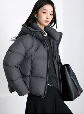 2026新款羽绒服九成品女士款宽松短款衣壳翻新定制加厚加工XB9523