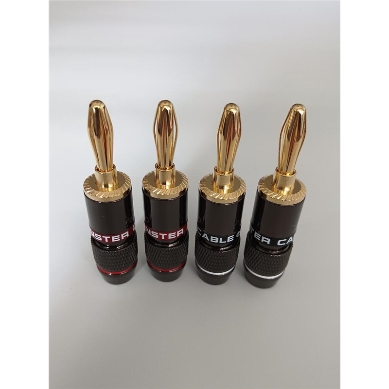 免焊自锁香蕉头音箱功放接线柱接线头音响喇叭线香蕉插头纯铜