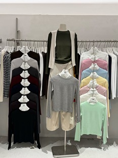 熙家6209韩系圆领长袖 显瘦内搭打底衫 T恤女 修身 上衣 2026春新款 元