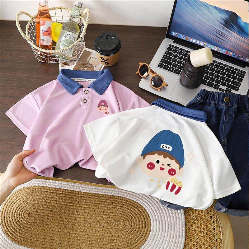 儿童POLO衫T恤夏季男女宝夏装上衣潮童韩版洋气百搭时尚翻领短袖,童装/婴儿装/亲子装,儿童POLO衫,淘宝优惠券,粉丝福利购,淘宝优惠卷