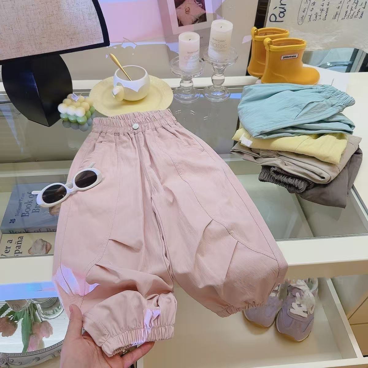 新款儿童运动裤休闲裤中大童夏季超轻薄速干裤束脚裤运动休闲