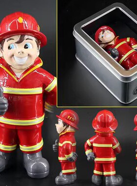 消防救援正版卡通消防员玩偶