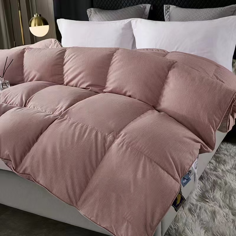 直播现充 特惠福利款高支全棉99吊绒白鹅绒被羽绒被四季加厚冬被