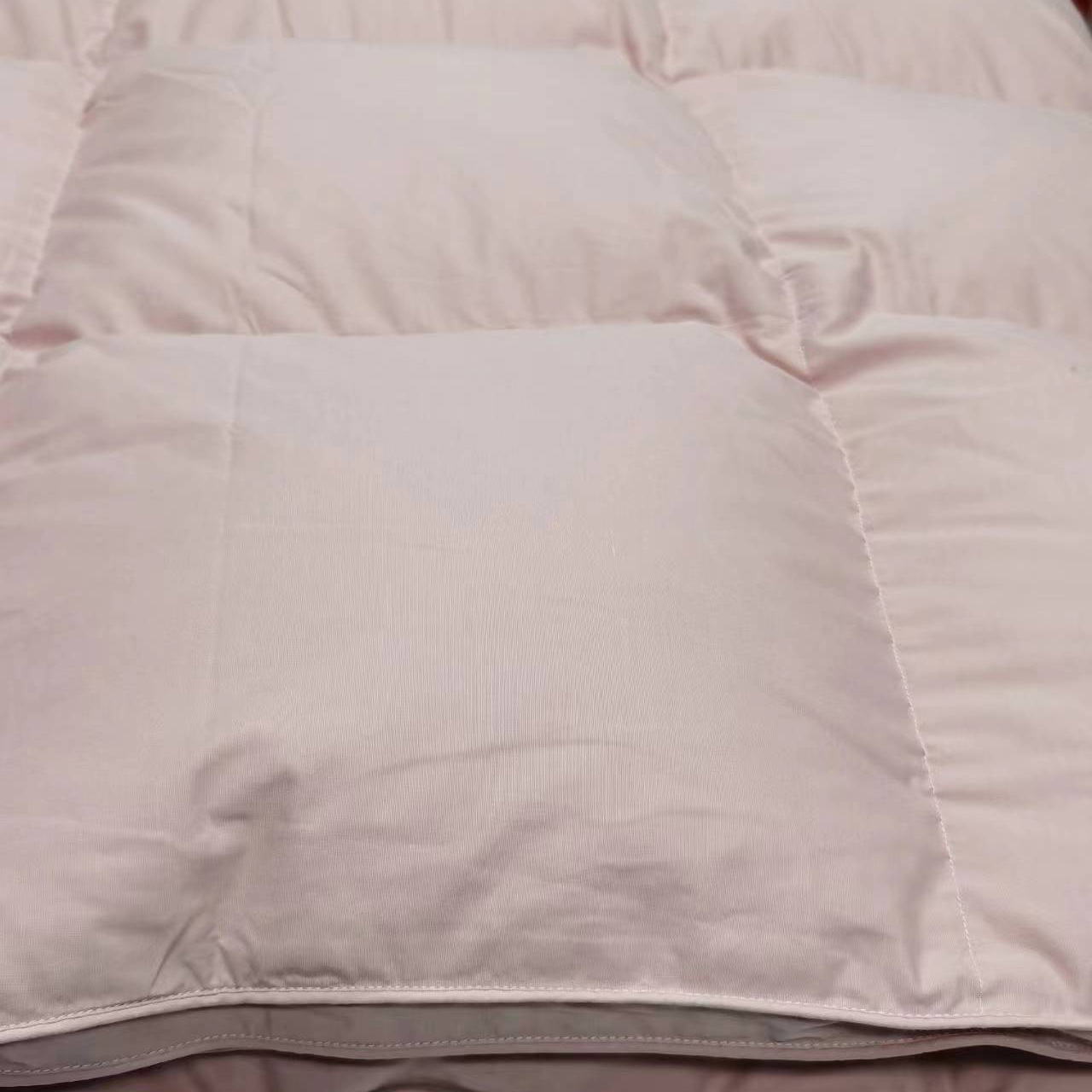 源头工厂特惠高支全棉加密加厚糯棉鹅绒被99优吊白鹅绒防跑绒保暖