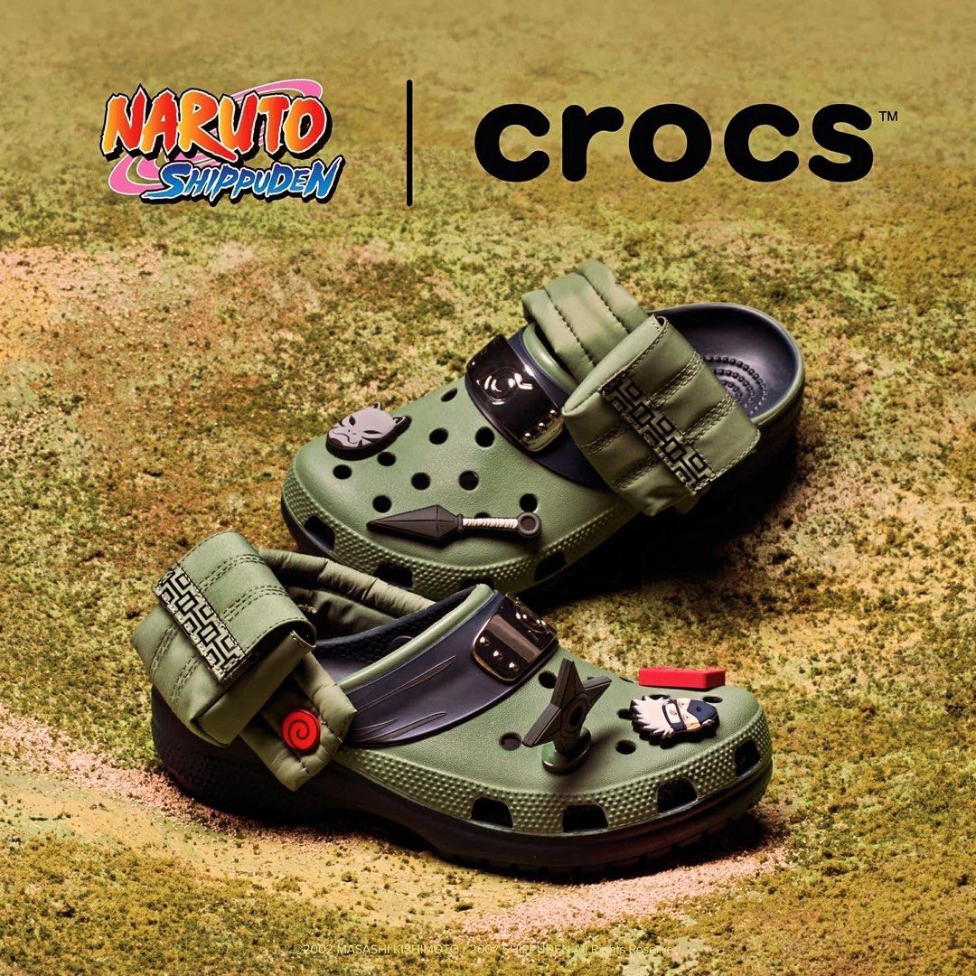 Crocs卡骆驰火影忍者联名洞洞鞋图片