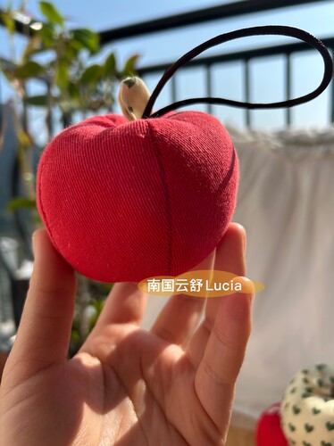 手工布艺平安果挂件摆件圣诞礼物新年礼物