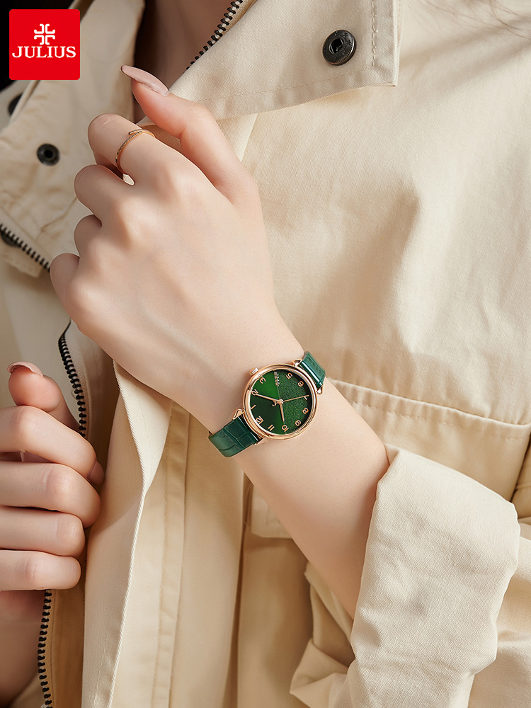 新款超薄韩国聚利时手表数字真皮带防水石英时尚潮流个性腕表女表
