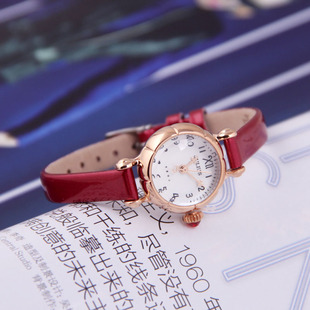 女表 潮流小巧数字学生女气质真皮带时装 正品 聚利时手表小表盘时尚