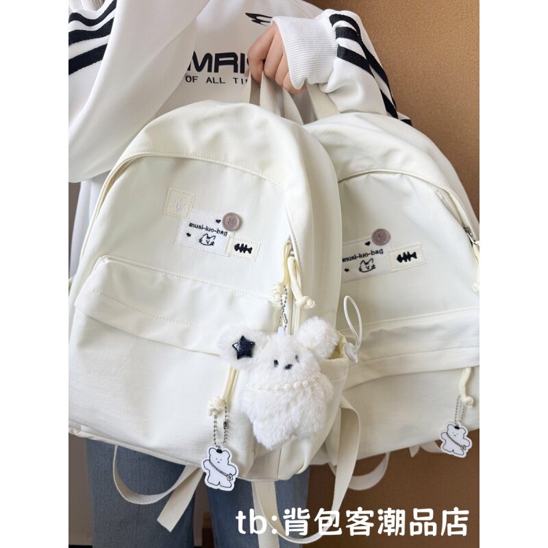 韩版可爱小清新少女书包初高中大学生高颜值ins小众轻便双肩背包