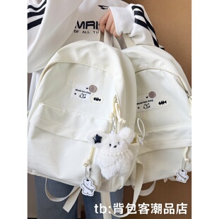 韩版 可爱小清新少女书包初高中大学生高颜值ins小众轻便双肩背包