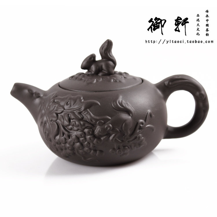 特价茶壶宜兴紫砂壶正品新松鼠壶