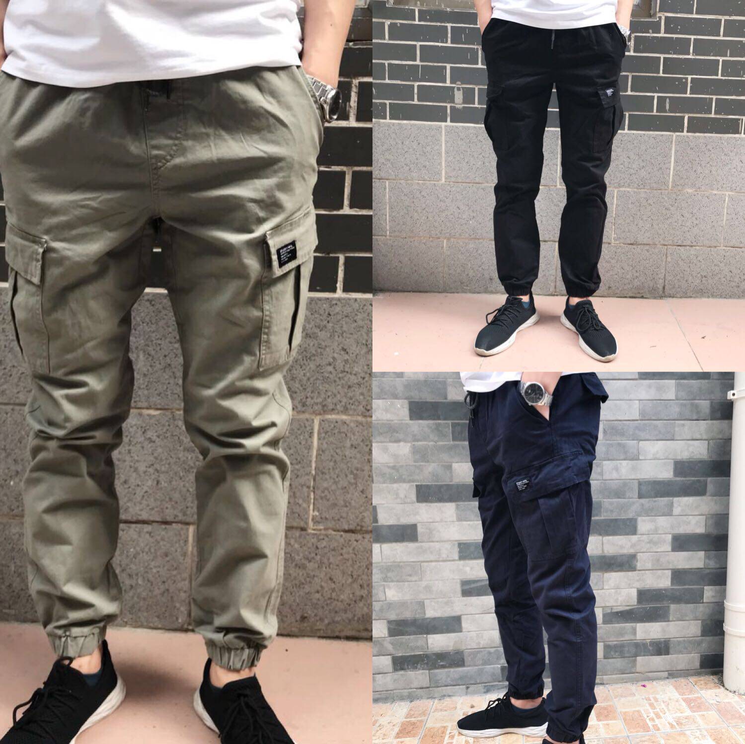 多袋工装休闲裤长裤潮流