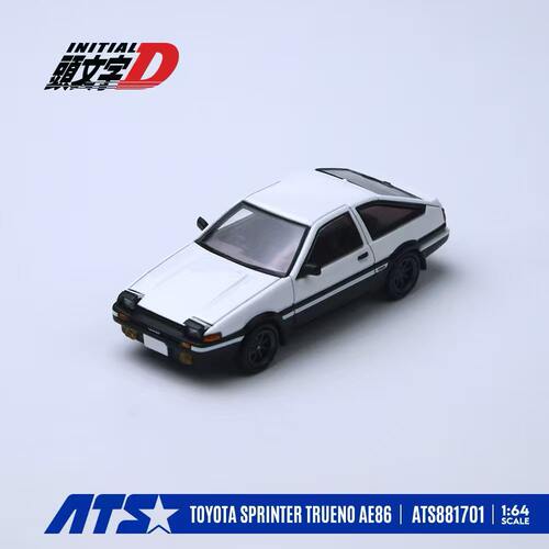 (预售) ATS 1:64 丰田 AE86 头文字D 合金汽车模型