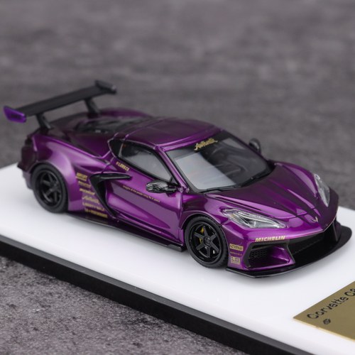 Fine Mode FM 1:64 克尔维特 C8 LB-WORK改装宽体版 合金汽车模型