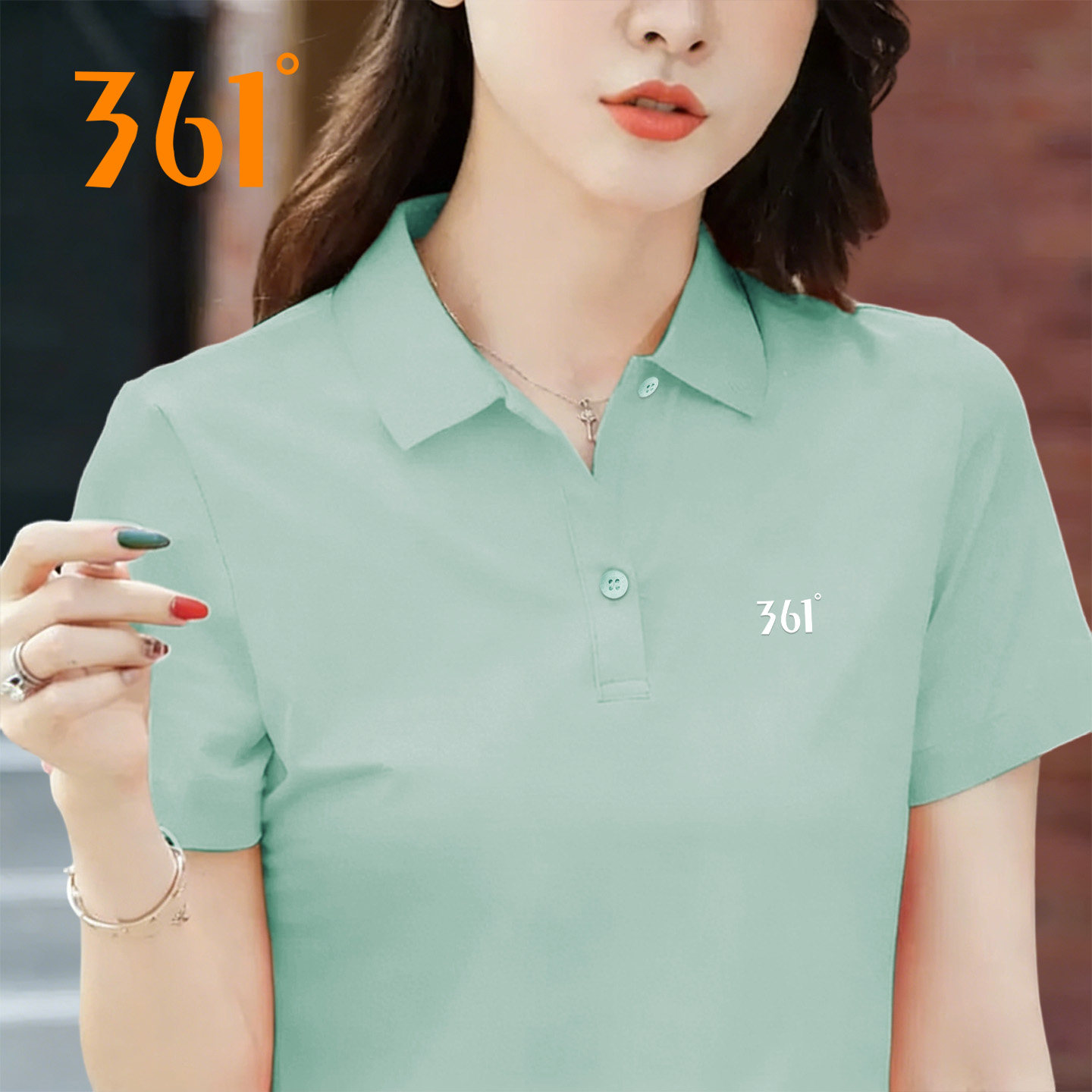 361女装冰丝短袖T恤夏季2026新款女士polo衫薄款速干旗舰店运动服