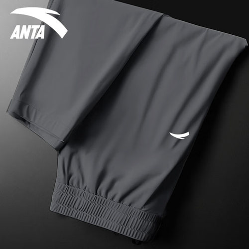 安踏官网新款冰丝透气休闲运动裤