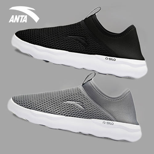 安踏官网新款轻便一脚蹬透气鞋子