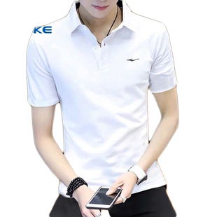鸿星尔克短袖T恤男 夏季男士POLO衫红星官方旗舰店正品男款运动衣