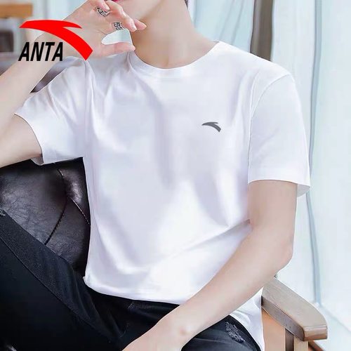 安踏官网新款冰丝白色短袖透气