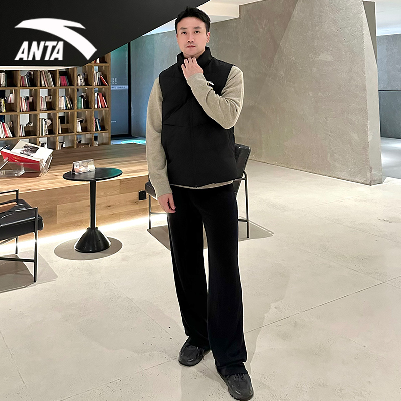 安踏官网新款羽绒马甲短款外套