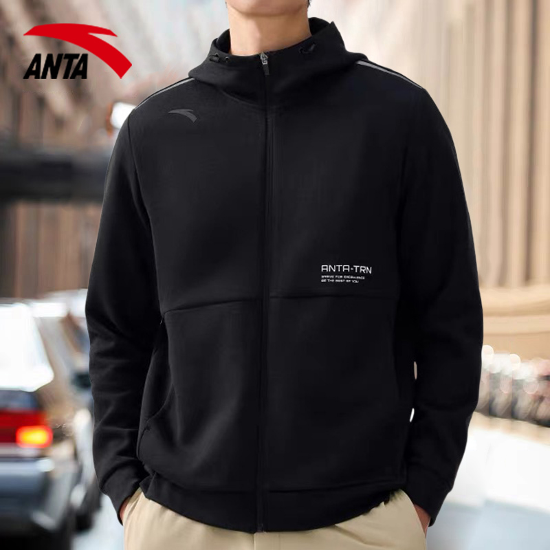 安踏官网新款运动外套旗舰店拉链