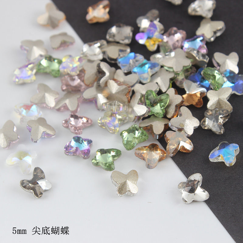 水晶蝴蝶钻尖底异性钻