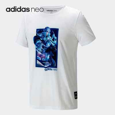 阿迪达斯男子休闲运动短袖t恤