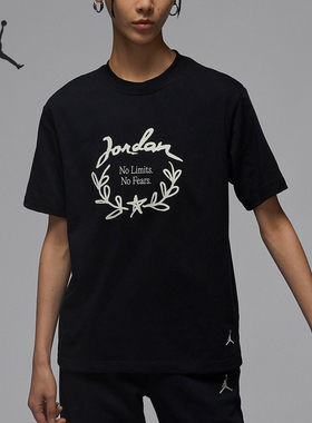 Nike/耐克正品JORDAN夏季新款女士潮流休闲短袖FN5755-010