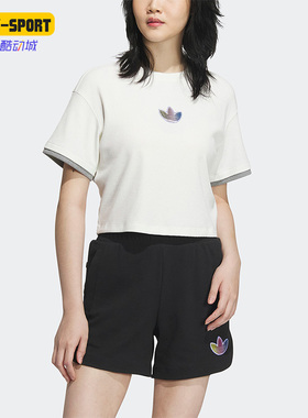 Adidas/阿迪达斯正品三叶草女子春夏新款运动短袖T恤IK8671