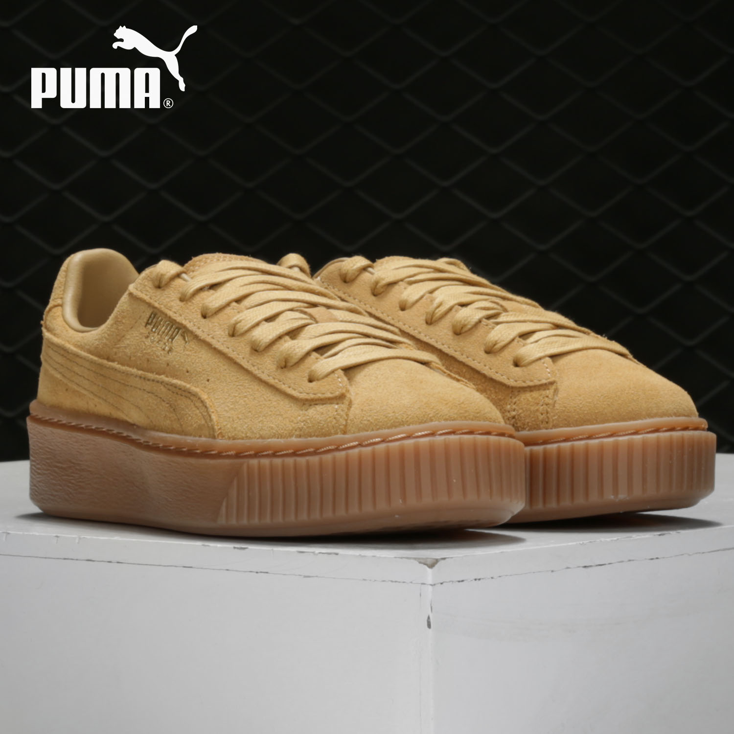 puma/彪马正品女子经典松糕鞋厚底系带运动休闲板鞋 364718