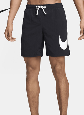 Nike/耐克正品Swim 男士户外运动时尚系带涉水沙滩短裤FZ6326-010