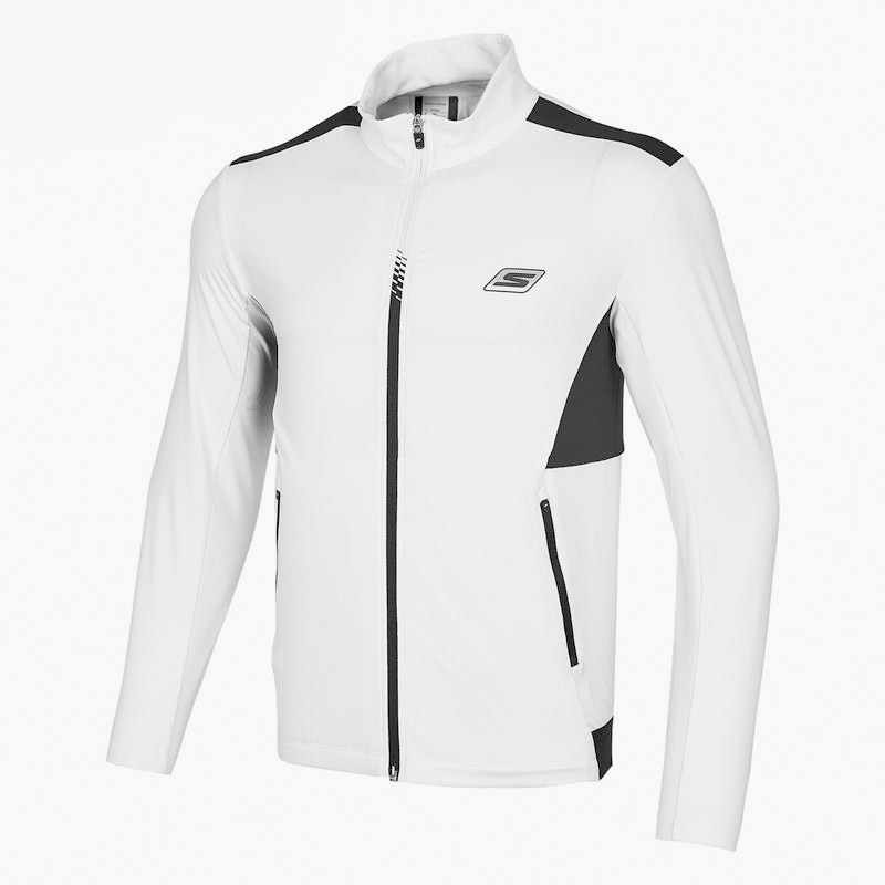 斯凯奇男子正品针织运动外套