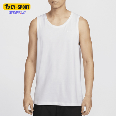 耐克男士简约无袖背心运动T恤