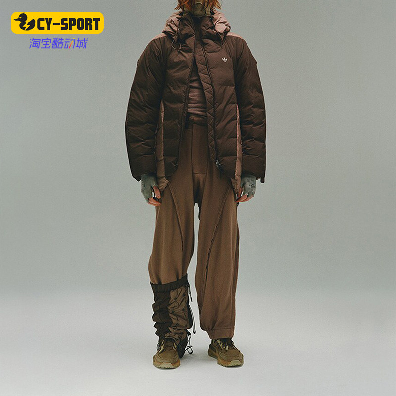 Adidas/阿迪达斯正品三叶草情侣联名轨界裹茧式羽绒服IX4344