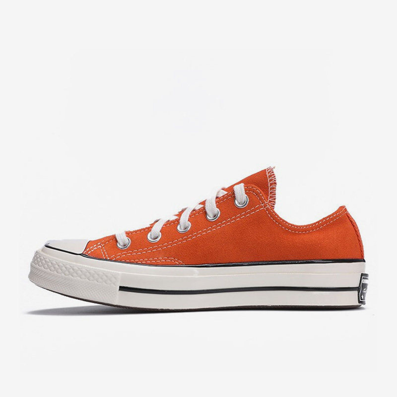 Converse匡威正品1970S三星标脏橘色翻毛皮低帮男女帆布鞋166217C