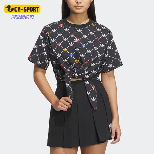 阿迪达斯三叶草正品女子运动短袖