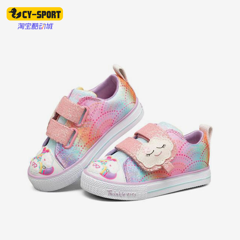 斯凯奇婴童魔术贴闪灯休闲鞋时尚