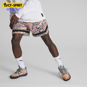 印花轻盈透气柔软休闲短裤 Puma 针织时尚 运动男士 彪马正品