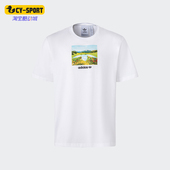 阿迪达斯正品 三叶草男士 圆领时尚 Adidas 印花短袖 T恤JF2858