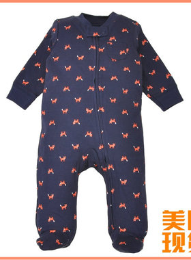 卡特男童carters连体衣宝宝新生儿长袖纯棉连脚爬服婴儿特价清仓